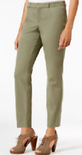 NWT Maison Jules Slim-Fit Ankle Pants Dusty Olive size  2 picture