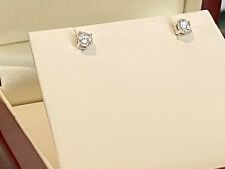 18ct Gold 0.40ct Diamond Stud Earrings 18ct 18K White Gold UK Hallmarked picture