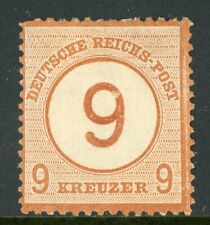 Germany 1874 Empire 9 Kreuzer Large Shield Scott #27 Brown  Mint B187 picture