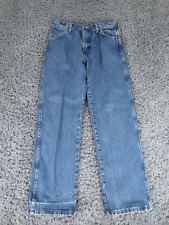 Vintage Wrangler Jeans Mens 30 x 30* Blue Cotton Denim Cowboy Cut Made In USA * picture