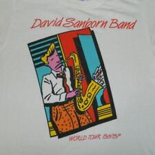 Vintage DAVID SANBORN BAND WORLD TOUR 86-87 T-Shirt C193 picture