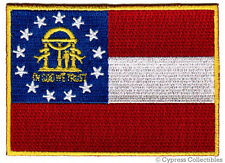 GEORGIA STATE FLAG PATCH EMBLEM GA embroidered iron-on BANNER TRAVEL SOUVENIR picture