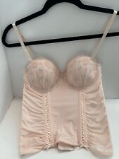 Sophie B.  Vintage Corset  Top Bustier Pastel Pink Size Medium  EUC picture