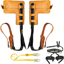 VEVOR Tree Climbing Spike Set Pole Climbing Spurs W/ Security Lanyard & Harness picture