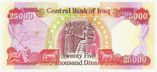 50,000 Iraq Iraqi Dinar - 2 x 25,000 Dinar Notes Unc. Limit Of 3 Sets Per Person picture