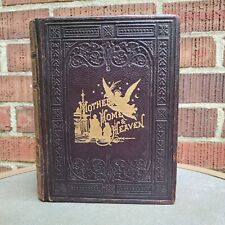 Golden Thoughts on Mother Home & Heaven  Leather Book 1882 picture