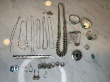 Vintage Sterling Silver Jewelry Lot Necklaces Earrings Bracelets 350g Mexico 925 picture
