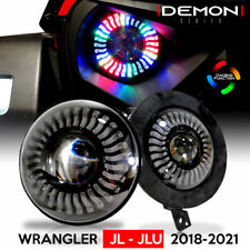 LED Demon Halo Headlights for Jeep Wrangler JL JLU Gladiator 2018 2019 2020 2021 picture