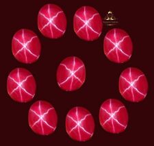 Certified 75-85 Ct Most Rare Piece Red Star Ruby Six Rays Oval Cut Gemstone Lot picture