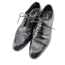 Stacy Adams Black Oxford Derby Brogue Shoes Men's Size 12 picture