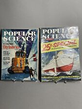 2 vintage popular science magazines picture