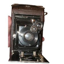 Vintage folding camera from the early 1900s Doppel Anistigmat lens and film picture