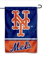MLB New York Mets Garden Flag Double Sided MLB NY Mets Premium Yard Flag picture