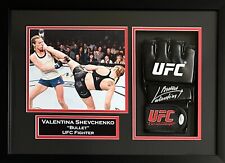 Valentina Shevchenko autographed signed framed glove UFC JSA COA Bullet picture
