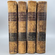 1845 Alison’s History Of Europe - 4 Volumes I II III IV - Harper And Brothers picture