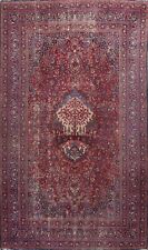 Antique 100 Years Old Vegetable Dye Kashaan Hand-knotted Large Rug Wool 10'x16' picture