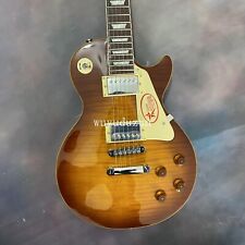 Standard Electric Guitar Vintage Tobacco Burst Tiger Flame Maple Top Mahogany picture