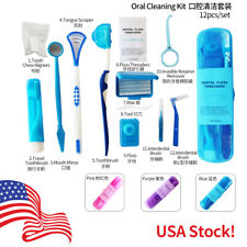 12Pcs/1Set Orthodontic Oral Care Cleaning Kits Braces Teeth Toothbrush Floss picture