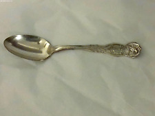 VINTAGE WM ROGERS&SON AA SILVER PLATED STATE SPOON EAGLE&SHIELD  NEW JERSEY picture