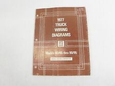 1977 GENERAL MOTORS TRUCK WIRING DIAGRAM 40/45 THRU 90/95 X-7739 ST-352-77A USED picture