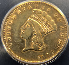 1856 UPRIGHT G$1 ICG EF45 DETAILS TYPE 3 GOLD DOLLAR | LOW SURVIVAL POPULATION picture
