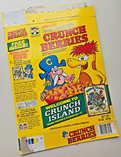 Vtg Jumbo Cap'n Crunch Berries Crunch Island Cereal Box 15 Oz 1984 excellent con picture