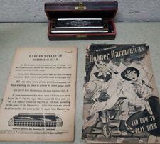 Vintage HOHNER Super Chromonica Chromatic Harmonica Key of C w/ Box and 2 Books picture