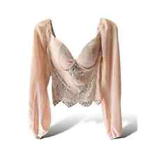 Windsor Blush Pink Long Sleeve Lace Top Size Small picture