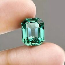 AAA 9.27 CT+ Flawless Natural Green Emerald Loose Certified Gemstone Emerald Cut picture
