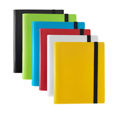 360 Trading card 9 Pocket Binder with Elastic strap Multiple colors picture