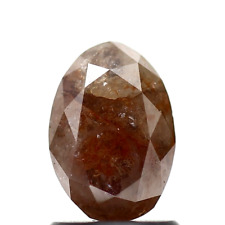 1.30 ct gorgeous salt and pepper diamond fancy brown color oval loose diamond picture