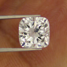 Huge Rare 10.5 MM 5 CT Near White Cushion Shape Cut Loose Moissanite 4 Ring picture