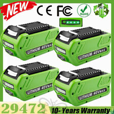 1-4PACK 40 V 6.0Ah 29472 For Greenworks 40V Lithium G-MAX Battery 29462 24312 FB picture