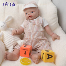 IVITA 18''Lifelike BOY Full Silicone Reborn Baby Doll Toddler Accompany Prematur picture