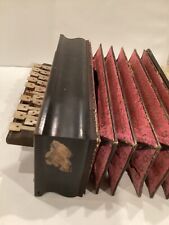 Antique Accordian French Flutina Mother of Pearl Keys 19th Century picture