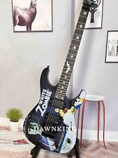 Solid Body Custom purple Ouija Electric Guitar with Moon picture