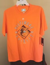 Baltimore Orioles MLB Majestic Classic Orange Team Logo 1954 Large T-Shirt picture