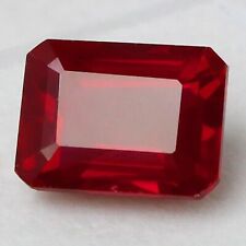 Certified Natural Burma Pigeon Blood Red Ruby 8x6 mm Emerald Loose Gemstone l032 picture