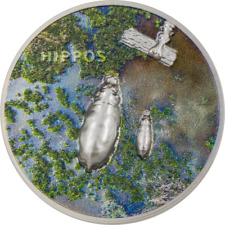 2023 Palau HIPPOS 1 oz Silver Coin picture