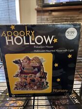 Spooky Hollow Nursery Halloween Lighted Village House Porcelain  2000 picture