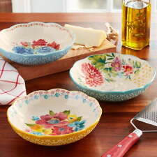 The Pioneer Woman Floral Medley Assorted Ceramic 7.5-inch Pasta Bowls, 3-Pack picture