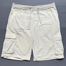 James Perse Shorts Mens Large Size 3 Beige Utility Cargo Drawstring MPR4069 picture
