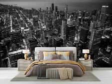 3D Black City Building Wallpaper Wall Mural Self-adhesive Removable 368 picture
