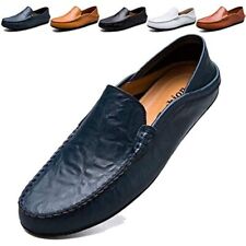 Loafers Mens Premium Genuine Leather Shoes Fashion Slip On Driving Shoes Casual picture