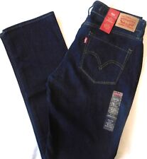 LEVIS 525 Perfect Waist Jeans Stretch Midrise Shapes Waist to Hip Dk Blue Rinse picture
