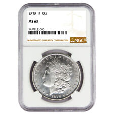 1878-S $1 Morgan Silver Dollar NGC MS63 Brown Label picture