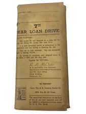 WW2 7th War Loan Drive War Bonds Sales Kit Pamphlet Stickers Order Books 1940s picture