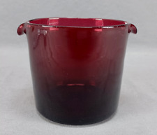 Early 19th Century British Cranberry Purple Hand Blown Flint Glass Wine Rinser A picture