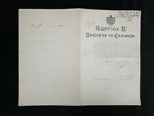 Rare 1939 Royal Document King George Greece Signed Royalty Greek Autograph WWII picture