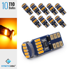10X 3000K Amber T10/194/921 15-SMD LED Interior/License Plate Light Bulbs picture